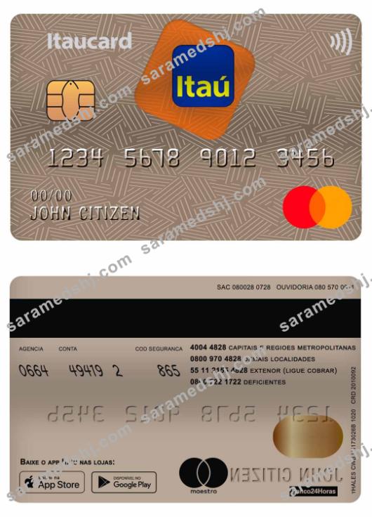 Brazil Itau Bank mastercard